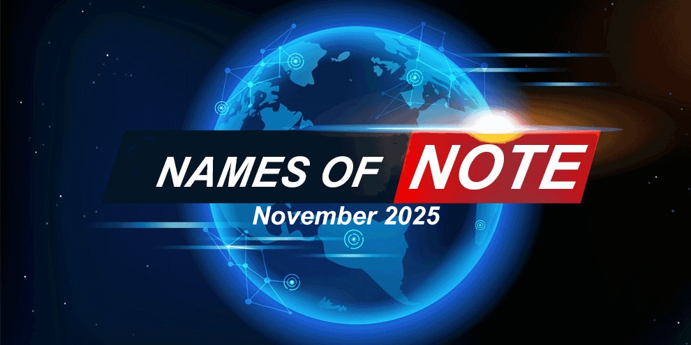 Names Of Note November 2025