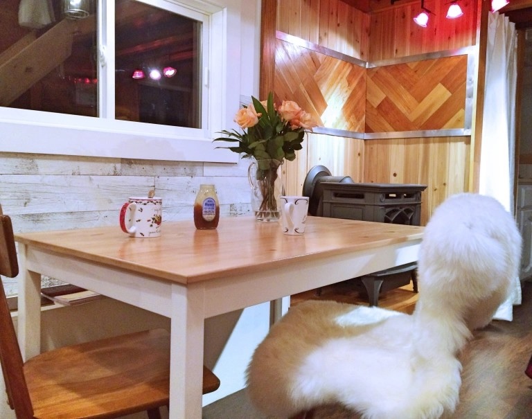 Image of the inside of a tiny home