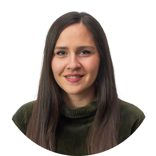 Jovana Sikanja’s circular headshot on a white background.