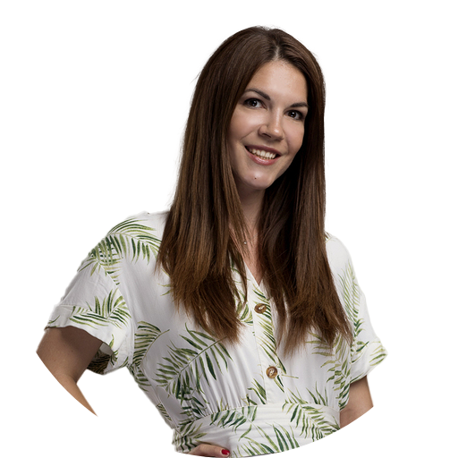 Iva Tasovac’s circular headshot on a white background.