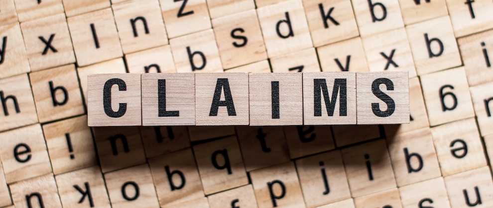 Block letters spelling