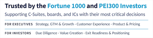 Trusted by the Fortune 1000 and PEI300 Investors.